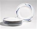 A set of Meissen porcelain dinner plates by Henry van de Velde - image-1