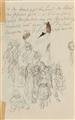 Max Liebermann - Liebespaar. Verso: Brotschneideszene aus J.W. Goethe "Die Leiden des jungen Werther" - image-2