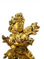 Seltene und ausdrucksstarke Figur des Mahakala yab-yum. Feuervergoldete Bronze. Tibet. Malla-Periode, 14./15. Jh. - image-2