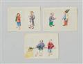Anonymous painter . Canton. 19th century - Twelve small paintings depicting peasant scenes and different trades. - image-3