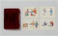 Anonymous painter . Canton. 19th century - Twelve small paintings depicting peasant scenes and different trades. - image-1