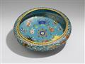 A shallow cloisonné enamel bowl. 19th century - image-1
