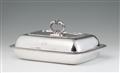 A George III silver dish and cover - image-1