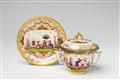 An early Meissen porcelain ecuelle and saucer - image-1