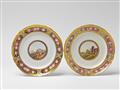 Two St. Petersburg porcelain plates from the wedding service of Grand Duchess Maria Pavlovna - image-1