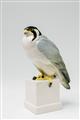 A porcelain model of a perching falcon - image-1