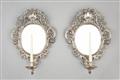 An important pair of Augsburg silver wall appliques - image-2