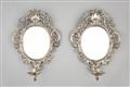 An important pair of Augsburg silver wall appliques - image-1