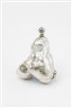 A platinum and blister pearl pendant - image-1