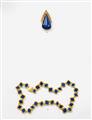 An 18k gold and lapis lazuli pendant brooch - image-2