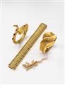 An 18k gold and diamond cuff bangle - image-2