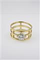 An 18k gold solitaire diamond ring - image-1