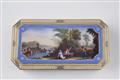 A Swiss enamelled gold snuff box - image-1
