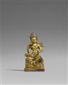 A Tibetan gilt copper alloy figure of a bodhisattva. Swat valley style, 15th century - image-1