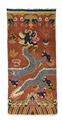A small Ningxia wool pillar rug and a sitting carpet. Late 19th century - image-1