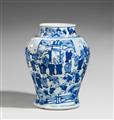 A blue and white 'boys' jar. Kangxi period (1662-1722) - image-1