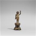 A bronze figure of Buddha as a child. Ming dynasty - image-2