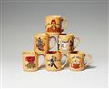 Six ceramic coffee mugs - image-1