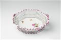 A Berlin KPM porcelain basket with scattered flowers - image-1