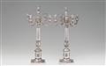 A pair of large Berlin silver candelabra - image-1