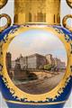 A Berlin KPM porcelain vase with a view of Berlin Palace - image-4