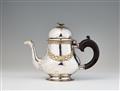 A rare parcel gilt Ottendorf silver teapot - image-1