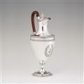 A George III silver water jug - image-1
