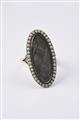 A Victorian 9k gold and hairwork ring - image-1