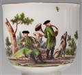 An extensive tea and coffee service with Saxon hunting motifs - image-3