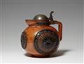 A Jugendstil salt glazed stoneware jug - image-1