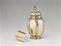 A Neusohl silver gilt flask and beaker - image-1