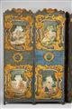 A German painted folding screen - image-2