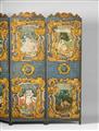 A German painted folding screen - image-4