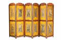 A German painted folding screen - image-5