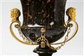 A rare set of five ormolu-mounted carved porphyry krater vases - image-4