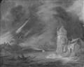 Meindert Hobbema - Stormy River Landscape with a Tower - image-2