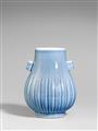 A light-blue-glazed hu-shaped vase. Republic period (1912-1949) - image-2