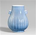 A light-blue-glazed hu-shaped vase. Republic period (1912-1949) - image-1