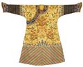 A yellow silk embroidered dragon robe (jifu). Late 19th century - image-3