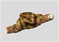 Grenouille sur un vieux morceau de bambou / A frog on an old bamboo piece. Yann Christophe Lemaire. 2006 - image-1