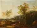 German School early 19th century - A Pair of River Landscapes with Shepherds - image-2