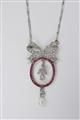 A Belle Epoque gold, ruby and diamond pendant - image-1