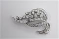 An 18k white gold and diamond brooch - image-2