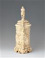 A carved ivory tankard with the triumph of Titus - image-4