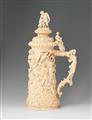 A monumental ivory tankard with a drunken Silenus - image-1