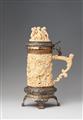 A large German silver-mounted ivory tankard with Neptune and the Nereiads - image-3