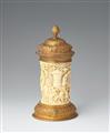 A metal-mounted ivory tankard with putti - image-2
