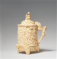 An ivory tankard with a stag hunt - image-1