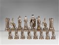 A set of parcel gilt silver and ivory chess figures - image-2