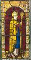 An important pair of Belgian Renaissance stained glass windows with Saint Sulpice and Saint Dionysius - image-1